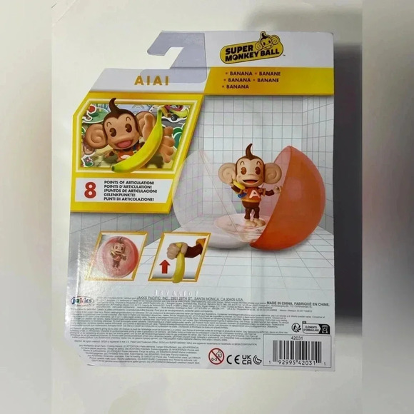 Super Monkey Ball - Aiai Figure w/ Banana - BNIB ๐๐ - Picture 3 of 5